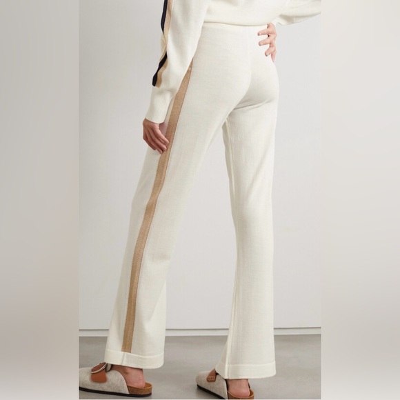 We Norwegians Geilo Striped Merino Wool Track Pants - Women...